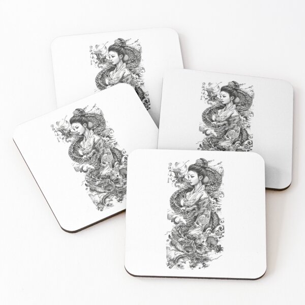 Item preview, Highly Detailed Japanese Tattoo Style Art designed and sold by Lucy Goosy Art.
