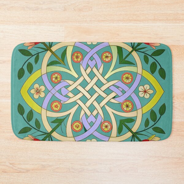 Item preview, Knotwork and flowers designed and sold by Mustela erminea.