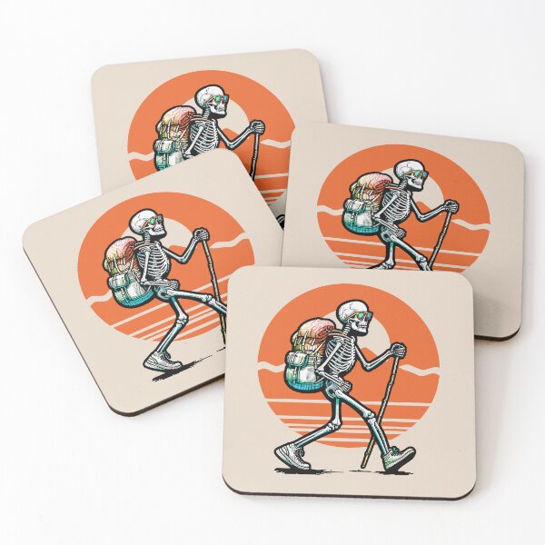 Item preview, Skeleton Tourist Ready for Travel - Camping Humor designed and sold by greenwhite25.