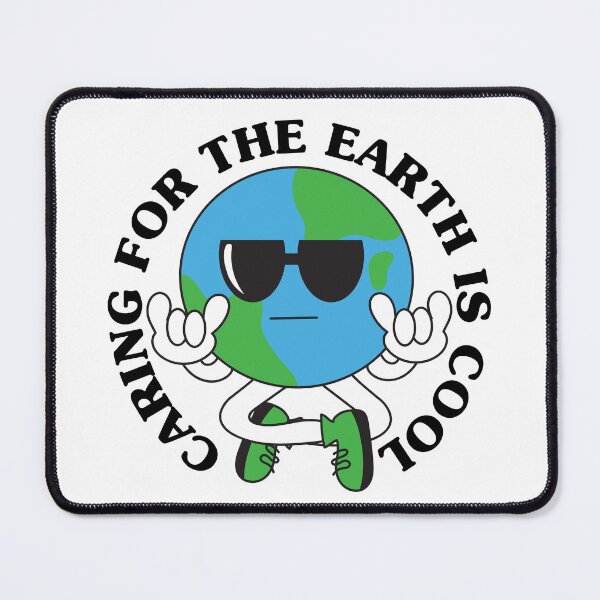 Item preview, Caring for the Earth Is Cool - Earth Day - Retro designed and sold by TheLoveShop.