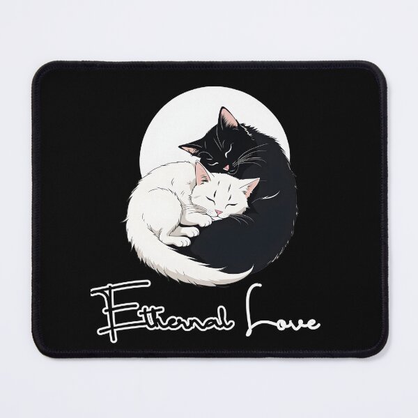 Item preview, Cute Black and white cat ethernal love designed and sold by Catophile.