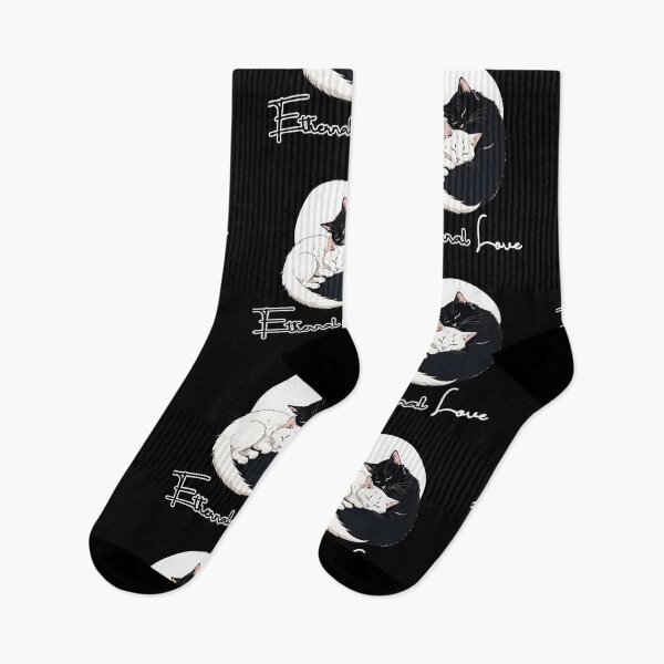 Item preview, Cute Black and white cat ethernal love designed and sold by Catophile.