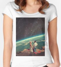 Camiseta entallada de cuello redondo Amor