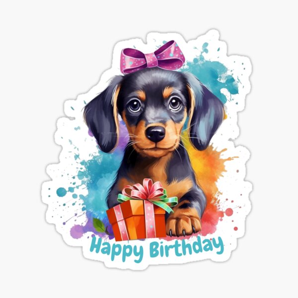 Item preview, Happy Birthday Dachshund Party designed and sold by doxielover268.