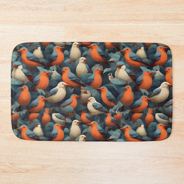 Item preview, Vibrant Orange Bird Patterns: Add Whimsical Charm  designed and sold by AYACHI90.