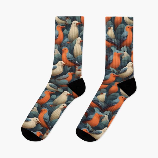 Item preview, Vibrant Orange Bird Patterns: Add Whimsical Charm  designed and sold by AYACHI90.