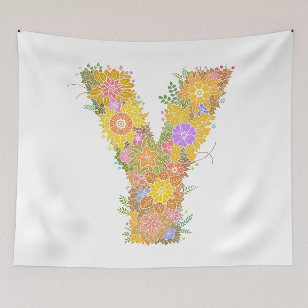 Artikelvorschau, Blumenbuchstabe „Y“ WeArePrettierThanFlowers entworfen und verkauft von birthflower.