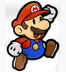 Jumping Mario Poster