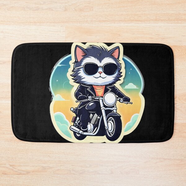 Item preview, Biker Cat 1 designed and sold by Raging Woody Designs.