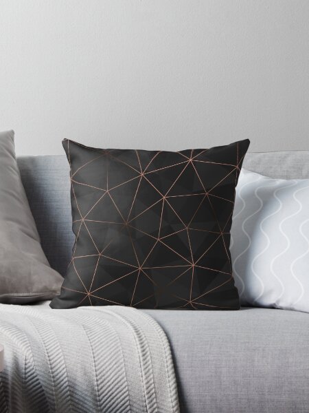 Grey and rose gold cushions best sale