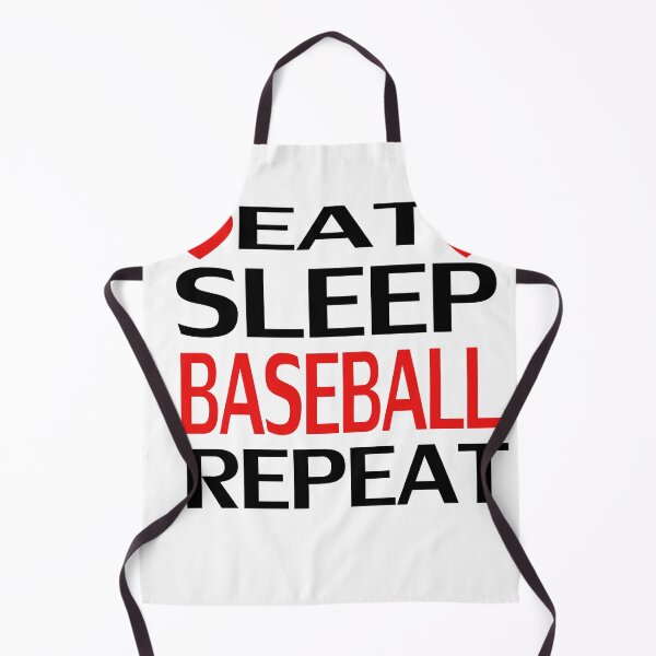 Aperçu de l'œuvre EAT SLEEP BASEBALL REPEAT créée et vendue par Mahmoudshoping.