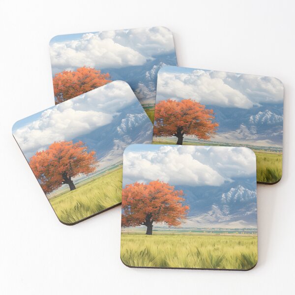 Item preview, Tree the middle of a field designed and sold by sakurashorty.