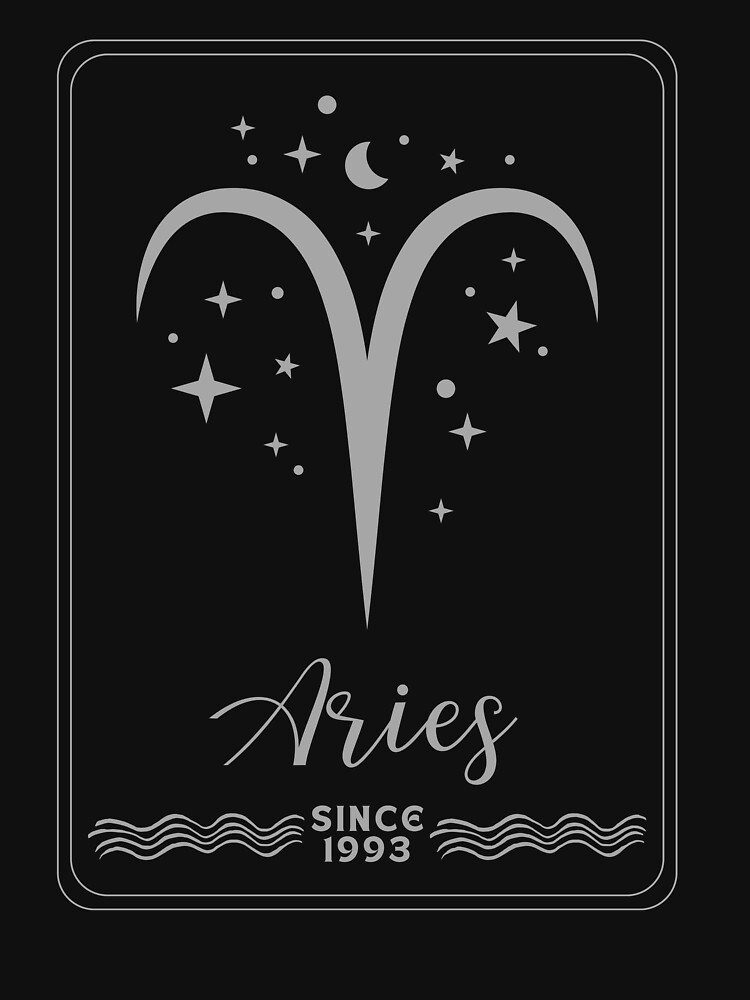 Thumbnail 7 of 7, Essential T-Shirt, Sign Aries, since 1993 designed and sold by Numbers-Art.