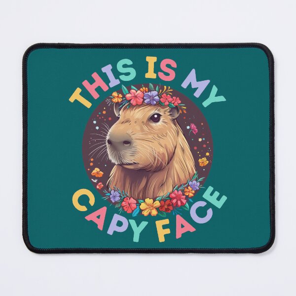 Item preview, This Is My Capy Face Capybara Animal Flowers Colorful designed and sold by NateFellhauer.