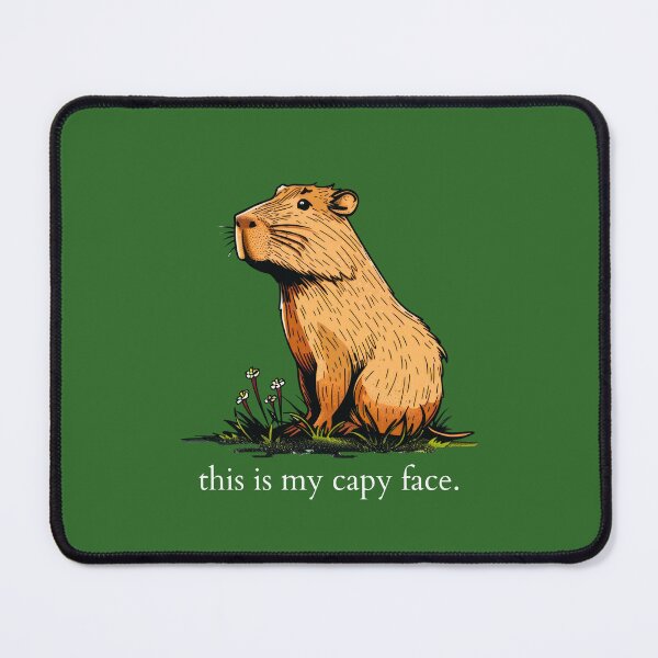 Item preview, This Is My Capy Face Capybara Animal White designed and sold by NateFellhauer.