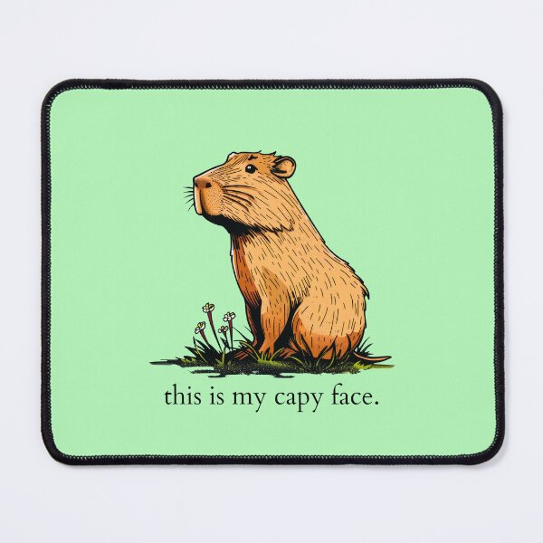 Item preview, This Is My Capy Face Capybara Animal Black designed and sold by NateFellhauer.