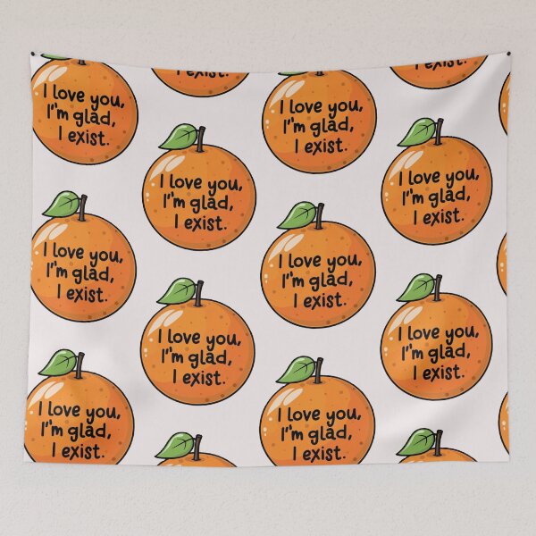Item preview, I love you I'm glad I exist . poem designed and sold by swiftbinaries.