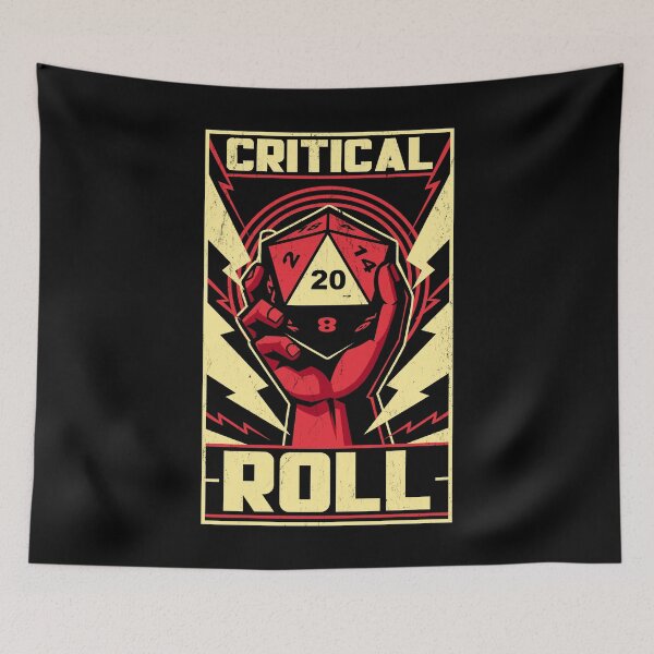 Artikelvorschau, Critical Roll RPG Revolution – Cooles Konstruktivismus-Poster entworfen und verkauft von Studio Mootant.