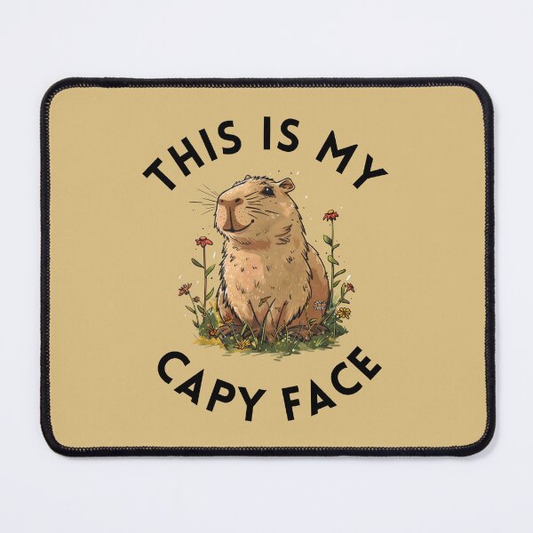 Item preview, This Is My Capy Face Capybara Animal Black designed and sold by NateFellhauer.