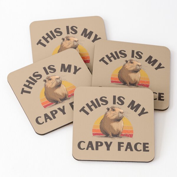 Item preview, This Is My Capy Face Capybara Animal Dark designed and sold by NateFellhauer.