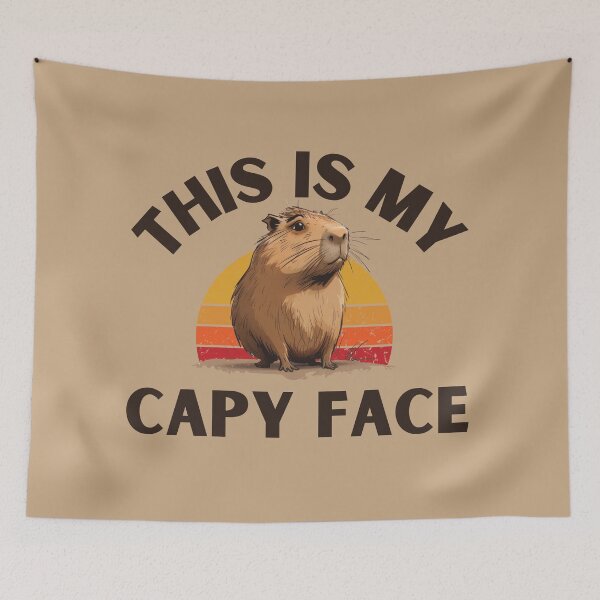 Item preview, This Is My Capy Face Capybara Animal Dark designed and sold by NateFellhauer.