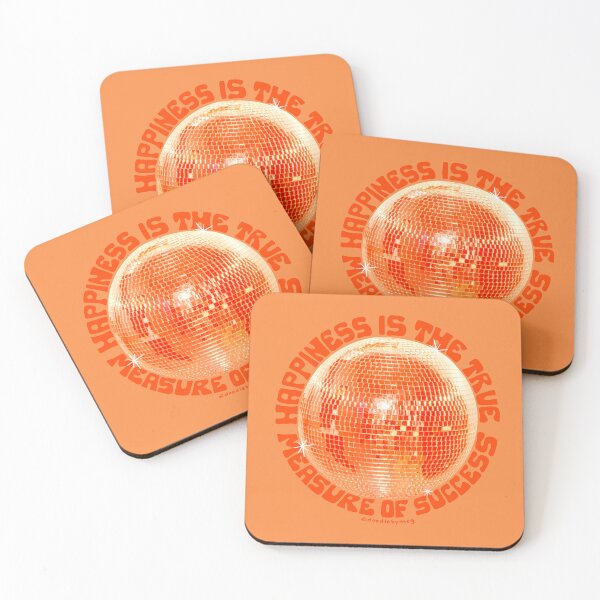 Item preview, Happiness is the True Measure of Success in Orange designed and sold by doodlebymeg.