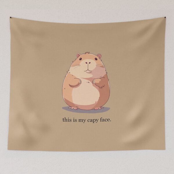 Item preview, This Is My Capy Face Capybara Animal Dark designed and sold by NateFellhauer.