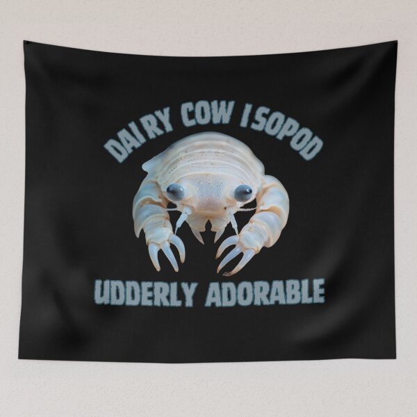 Item preview, Dairy Cow Isopod Cute Bug designed and sold by LovelyHappyGift.