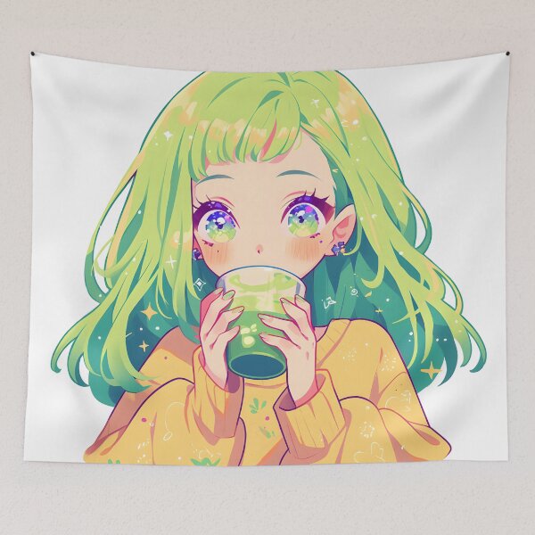 Item preview, Matcha Girl Anime  designed and sold by FigmaCreations.