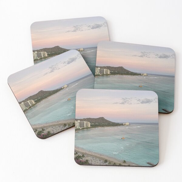 Item preview, Hawaii Sunset, Waikiki Poster designed and sold by rllgrck.