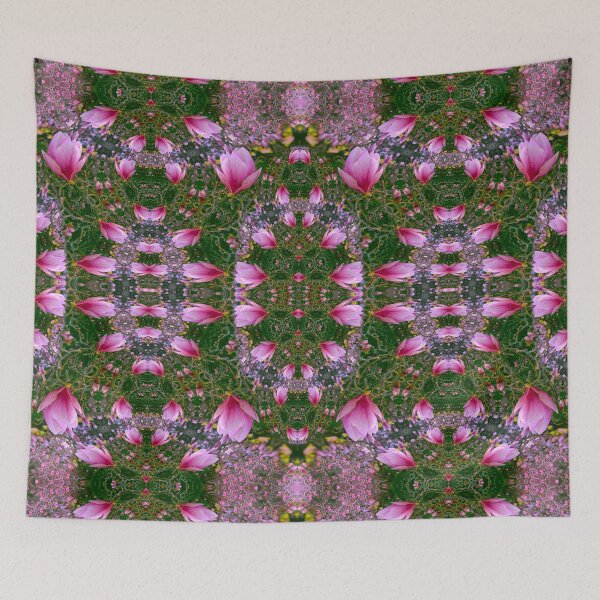 Item preview, Pattern from a Magnolia Liliiflora tree in flower. designed and sold by Robin3DT.
