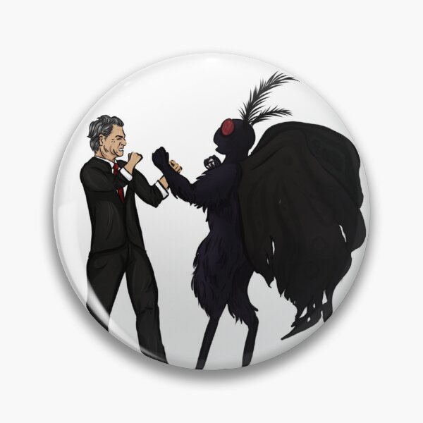 Item preview, Ronald Reagan VS Mothman designed and sold by BasicArtChick.