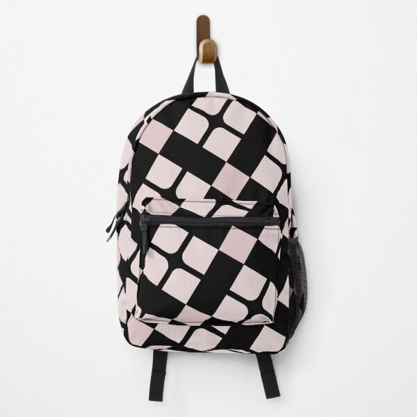 Item preview, Pinked Square Quadrants Repeat Columns Black Absolute Diagrams designed and sold by Alchemy-A-La-G.