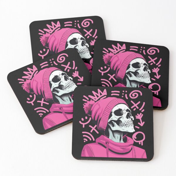 Item preview, Pink Hoodie Skeleton Urban Chic Graphic  designed and sold by DrawHandArt.