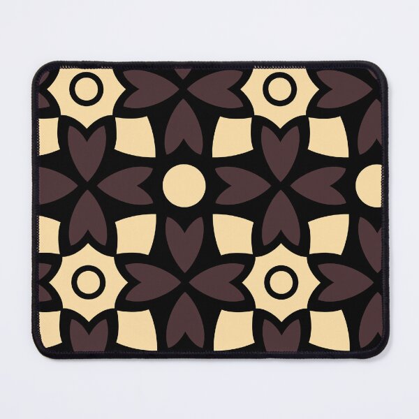 Item preview, Brown Batik Flowers & Tan Shield Cross Absolute Diagrams designed and sold by Alchemy-A-La-G.