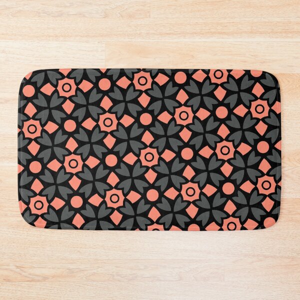 Item preview, Grey Batik Flowers & Coral Shield Cross Absolute Diagrams designed and sold by Alchemy-A-La-G.