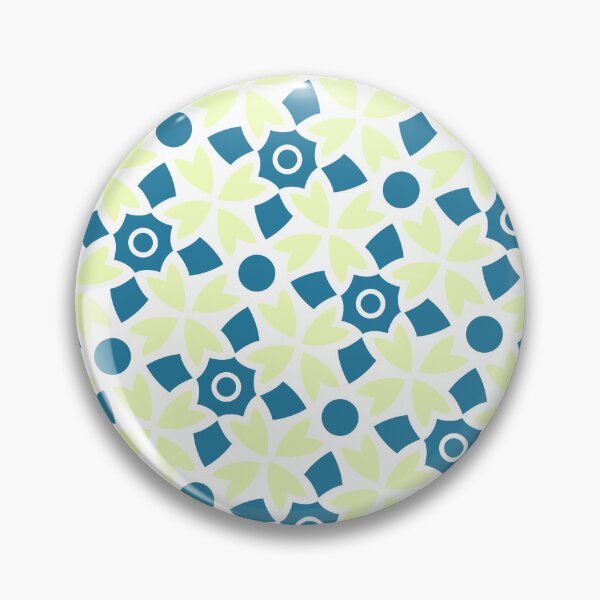 Item preview, Blue Batik Flowers & Yellow Shield Cross Absolute Diagrams designed and sold by Alchemy-A-La-G.