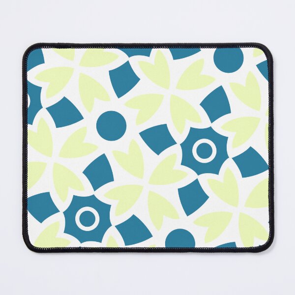 Item preview, Blue Batik Flowers & Yellow Shield Cross Absolute Diagrams designed and sold by Alchemy-A-La-G.
