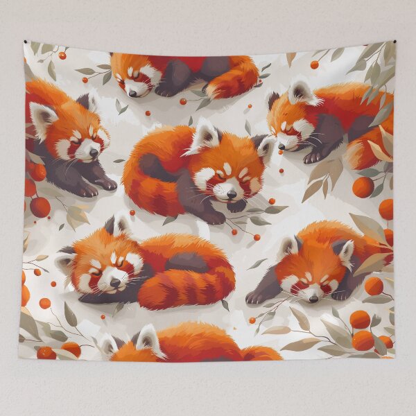 Item preview, Lazy Red Pandas designed and sold by TraditionalCA.