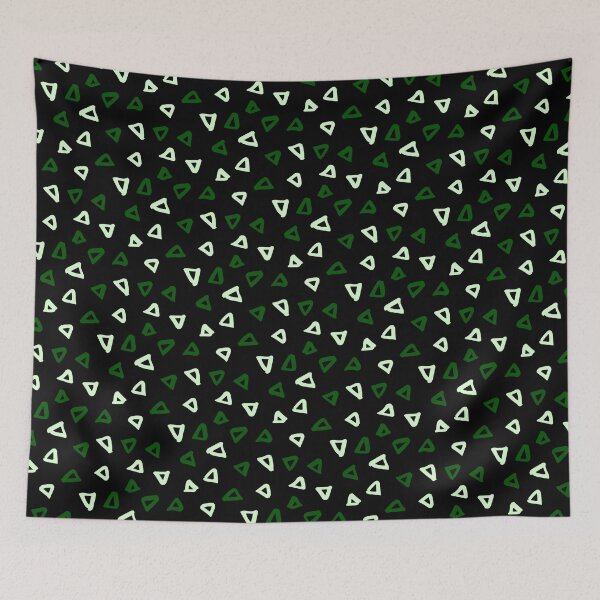 Item preview, Mint Green Doodle Scattered Triangles Everywhere Absolute Diagrams designed and sold by Alchemy-A-La-G.