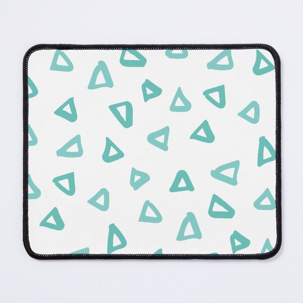 Item preview, Teal Green Doodle Scattered Triangles Everywhere Absolute Diagrams designed and sold by Alchemy-A-La-G.