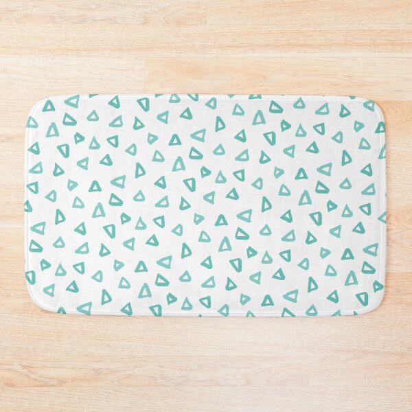 Item preview, Teal Green Doodle Scattered Triangles Everywhere Absolute Diagrams designed and sold by Alchemy-A-La-G.