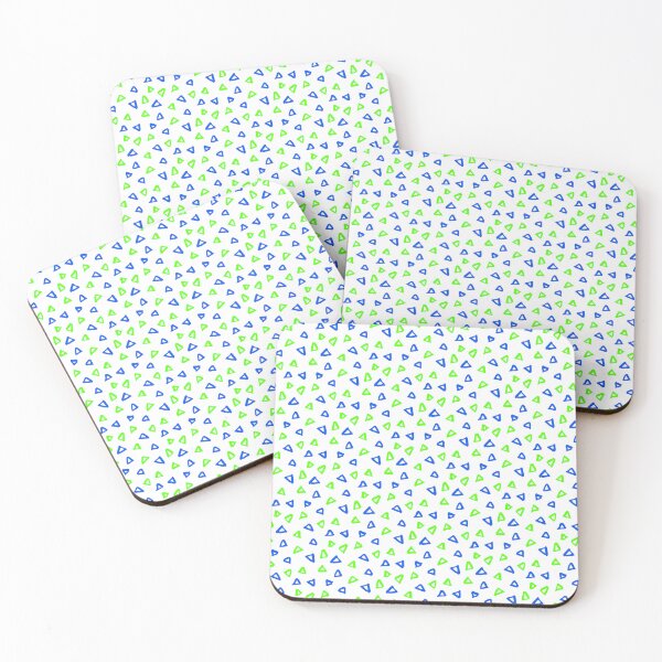 Item preview, Kawasaki Green & Blue Doodle Triangles Everywhere Absolute Diagrams designed and sold by Alchemy-A-La-G.