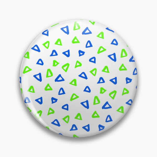 Item preview, Kawasaki Green & Blue Doodle Triangles Everywhere Absolute Diagrams designed and sold by Alchemy-A-La-G.