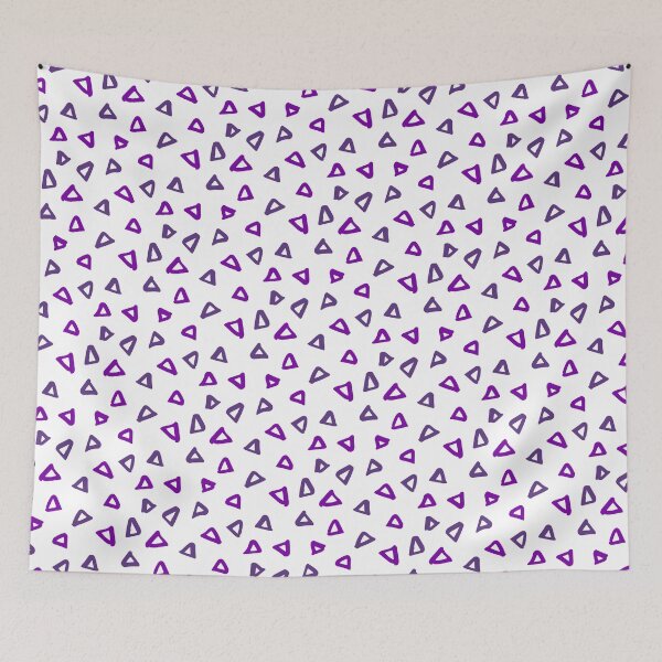 Item preview, Lavender & Violet Doodle Scattered Triangles Everywhere Absolute Diagrams designed and sold by Alchemy-A-La-G.