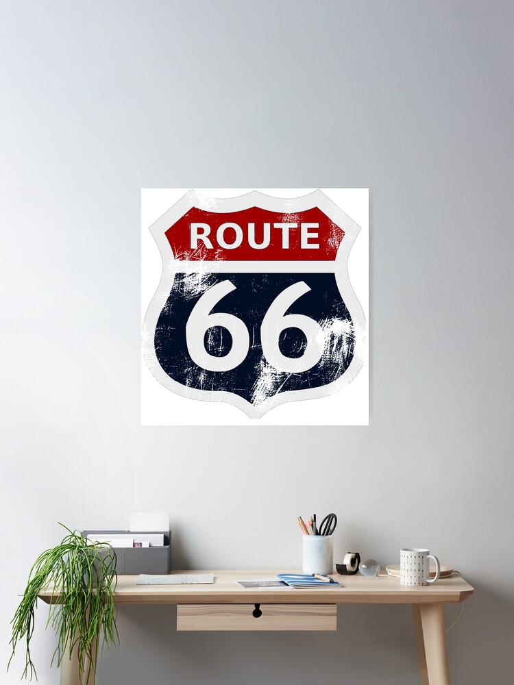 Thumbnail 2 of 3, Poster, Route 66 My version designed and sold by Edxgar.