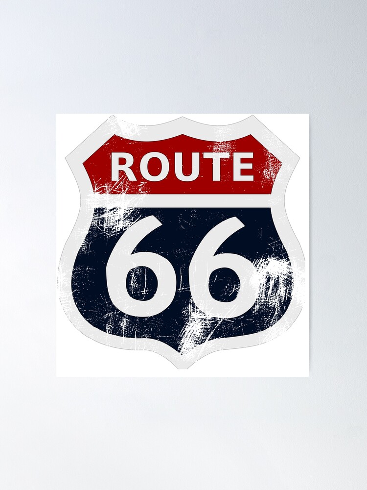 Thumbnail 1 of 3, Poster, Route 66 My version designed and sold by Edxgar.