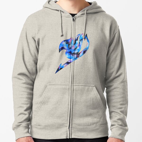 galaxy fairy tail logo Zipped Hoodie
