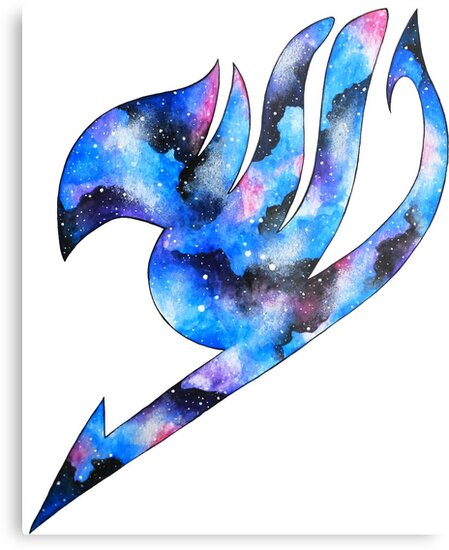 Galaxy Fairy Tail Logo Metal Prints By Faeriedrugs Redbubble