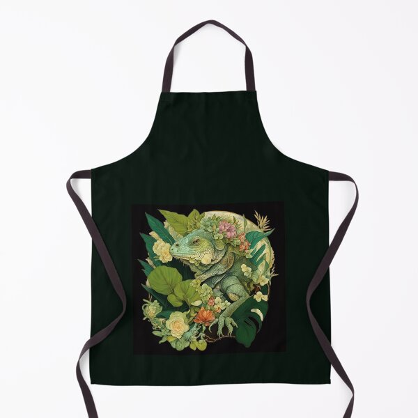 Item preview, A beautiful iguana among tropical flowers.  designed and sold by Natalia-Vlad.
